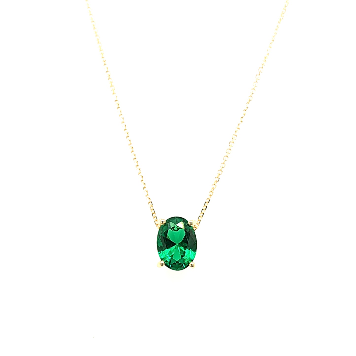 14K Gold | Halskette mit Zirkonia