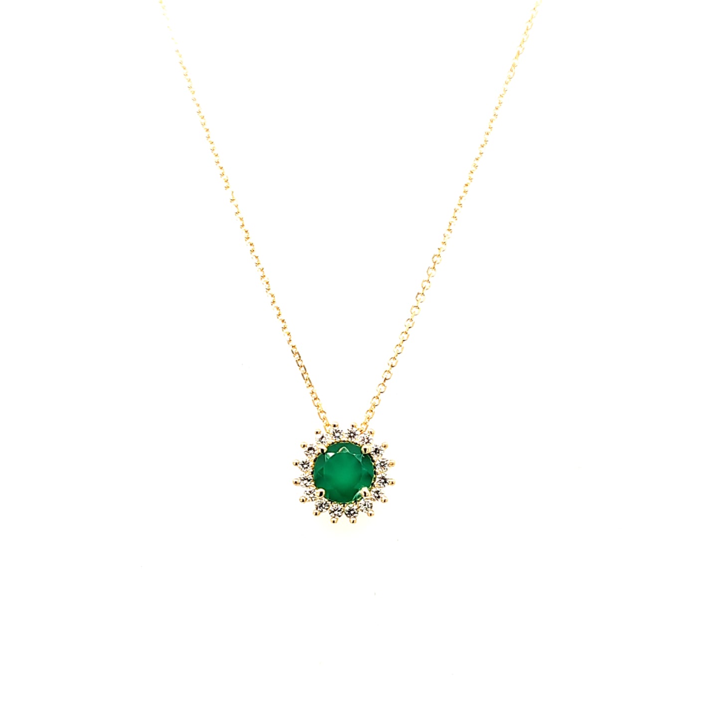 14K Gold | Halskette mit Zirkonia
