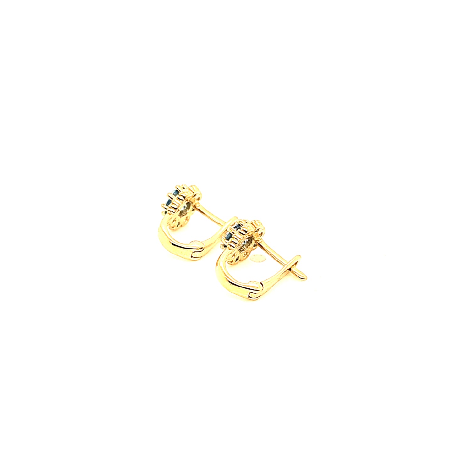14K Gold | Ohrstecker Creole mit Zirkonia
