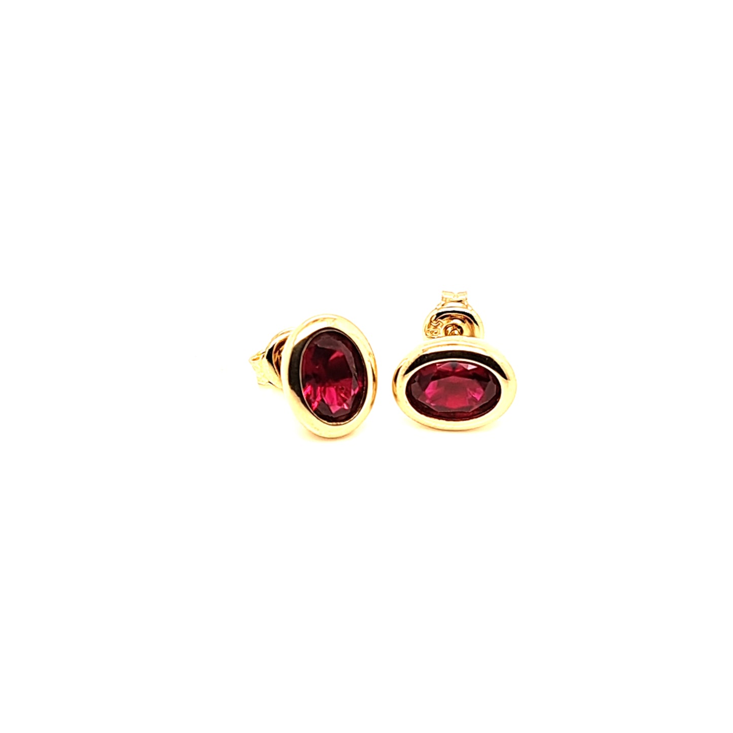 14K Gold | Ohrstecker Creole mit Zirkonia