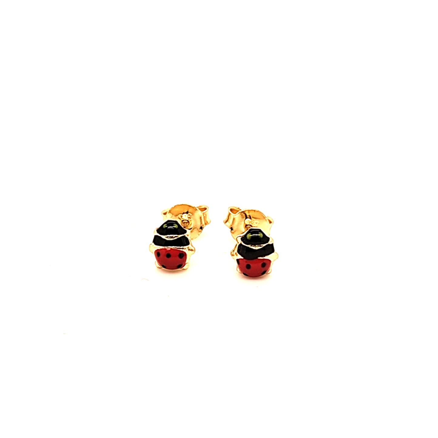 14K Gold | Ohrstecker mit Marienkäfer