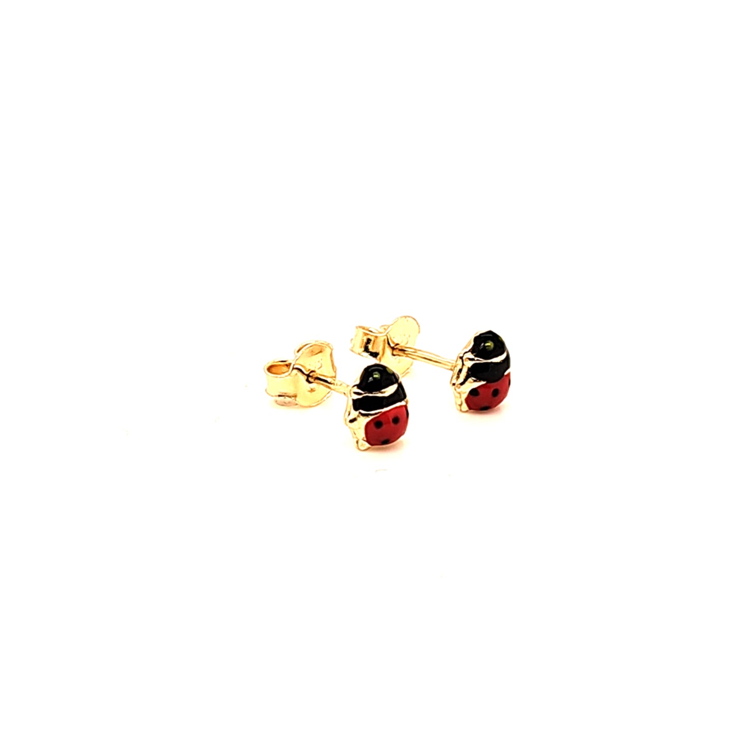 14K Gold | Ohrstecker mit Marienkäfer