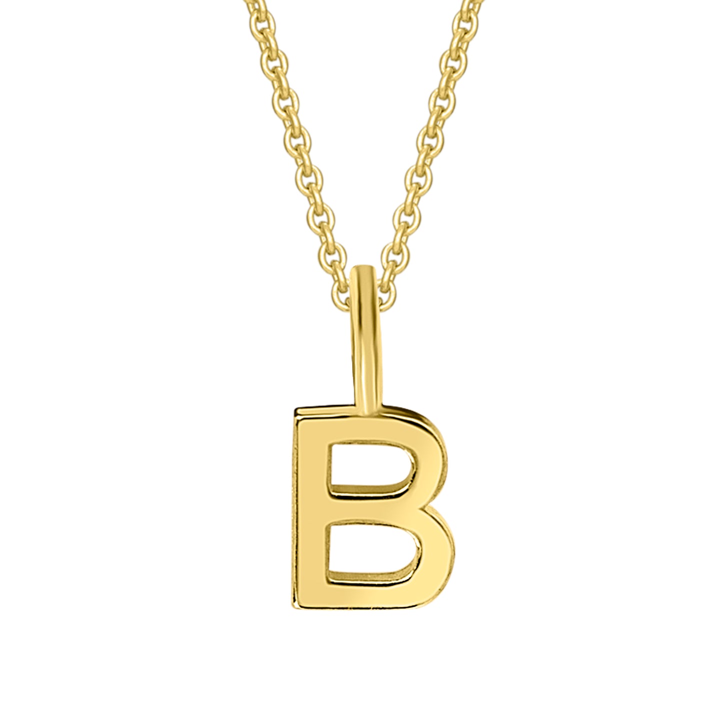8K Gold | Anhänger Buchstabe B