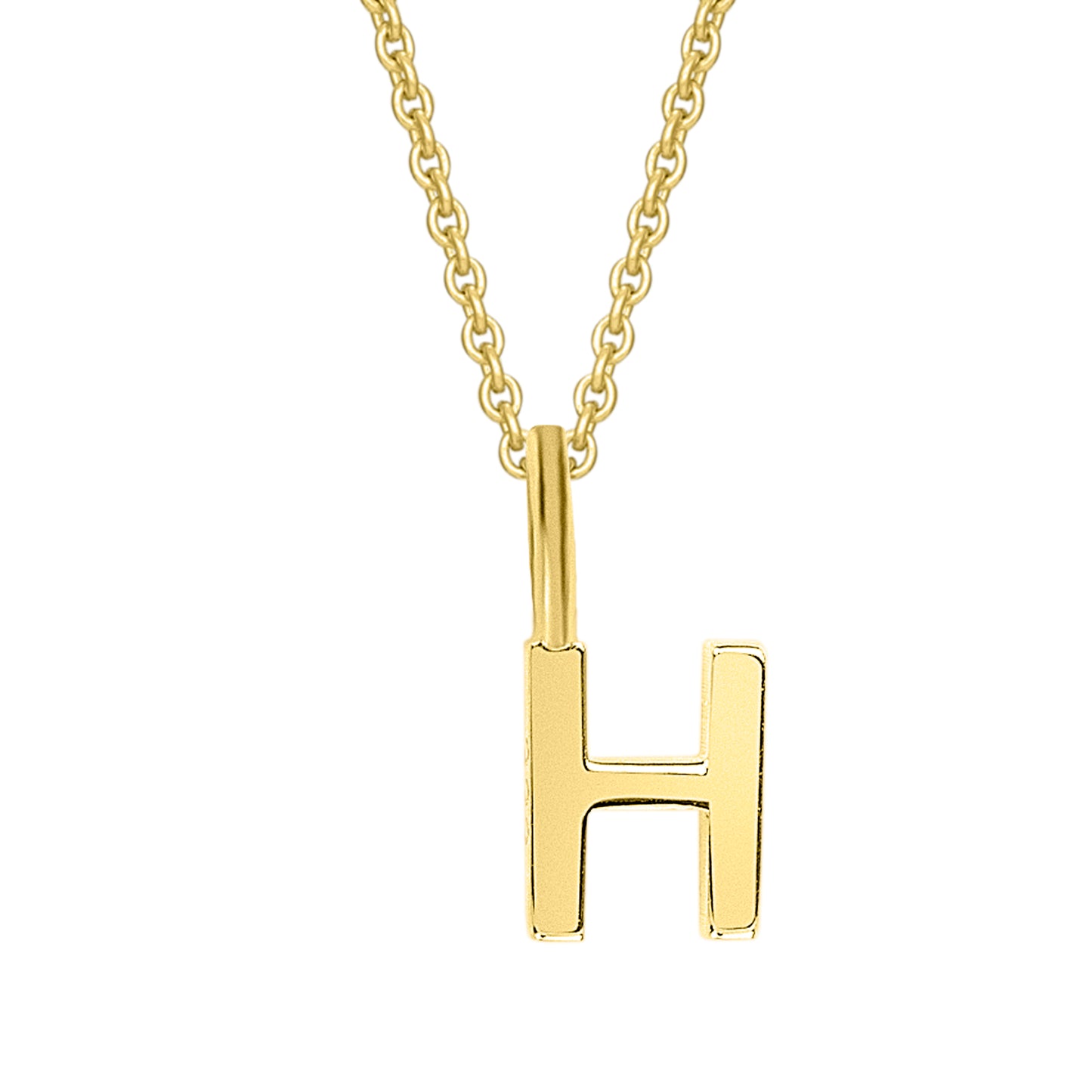 8K Gold | Anhänger Buchstabe H