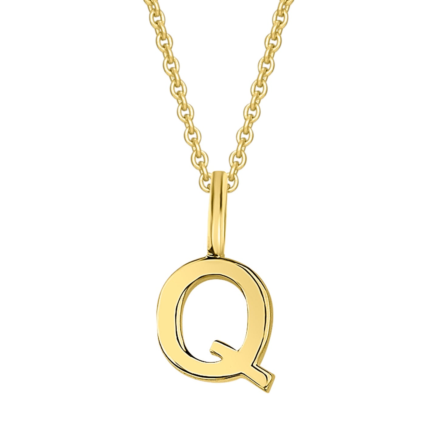 8K Gold | Anhänger Buchstabe Q