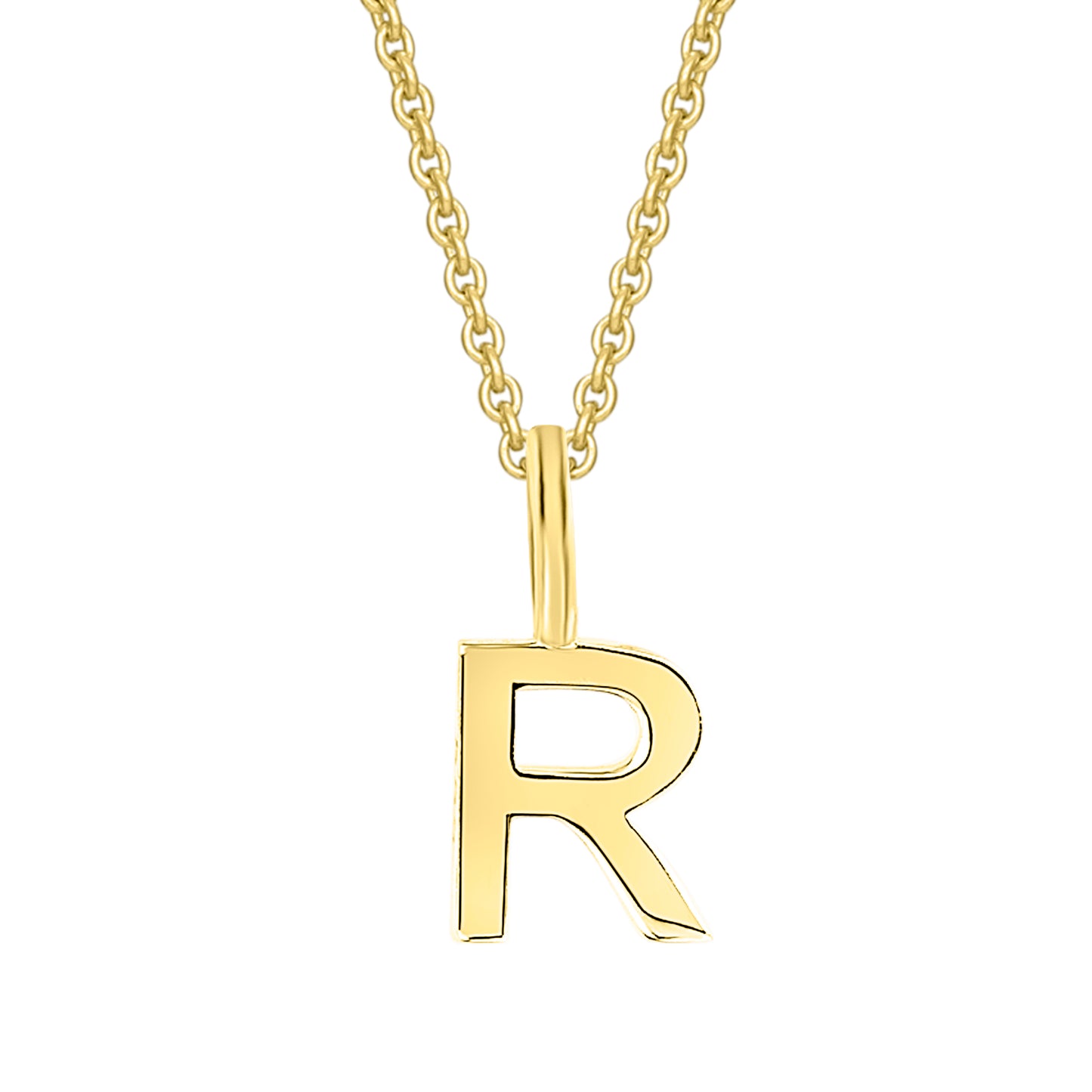8K Gold | Anhänger Buchstabe R