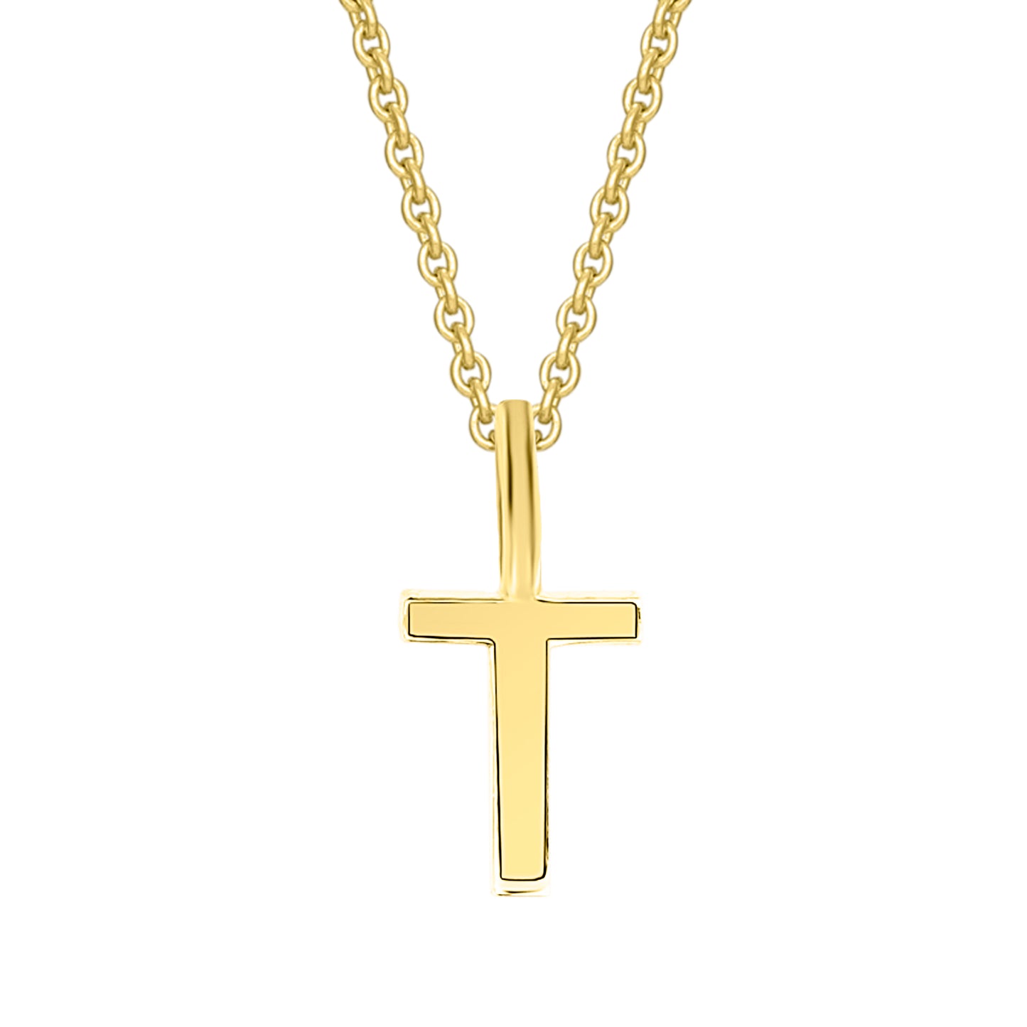 8K Gold | Anhänger Buchstabe T
