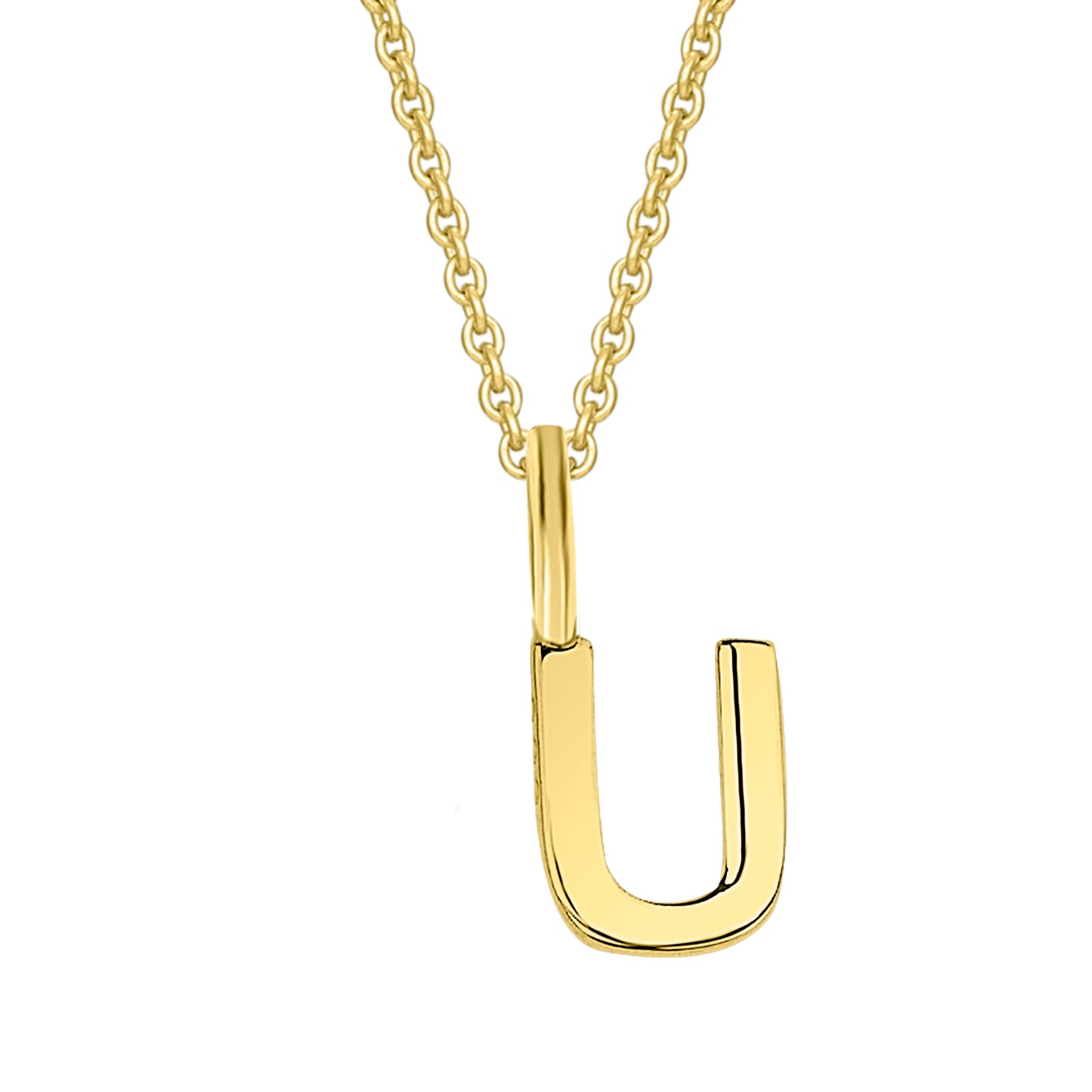 8K Gold | Anhänger Buchstabe U