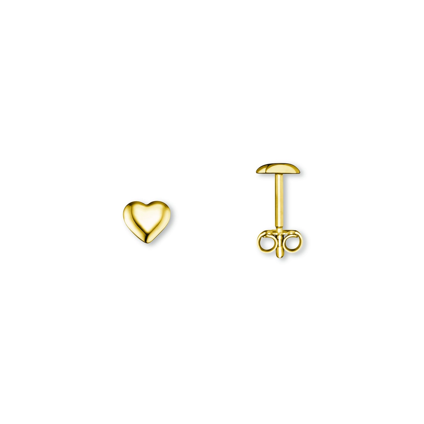 8K Gold | Ohrstecker Herz
