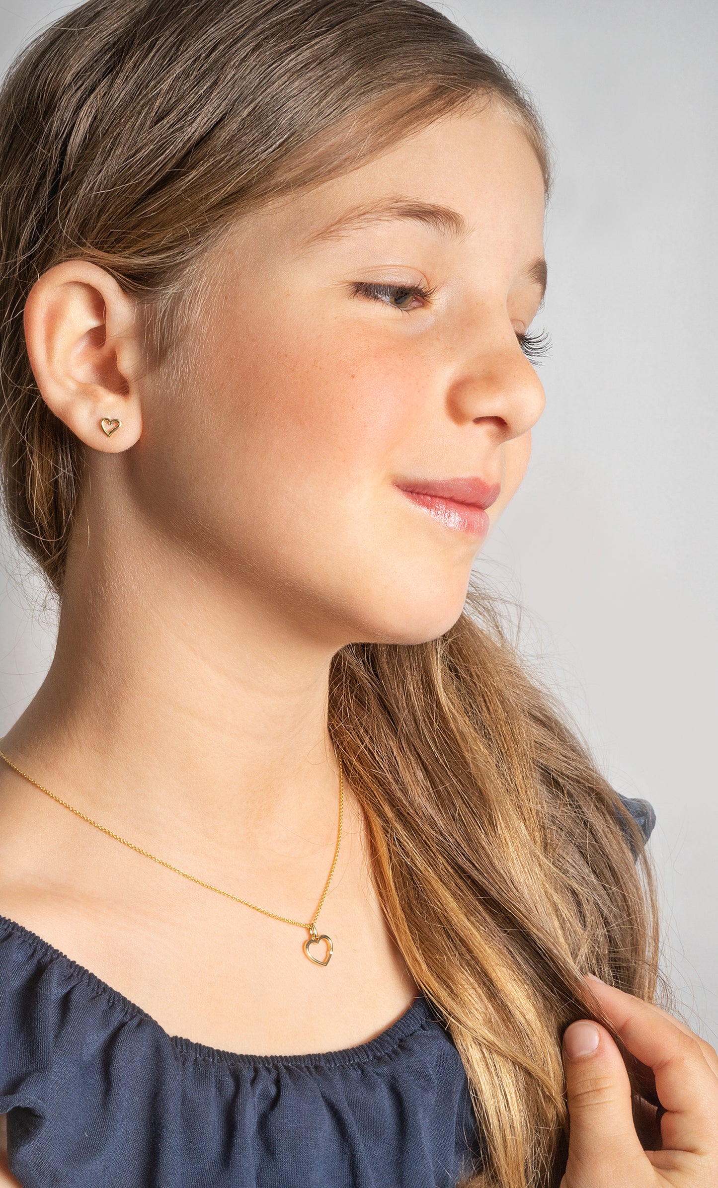 8K Gold | Ohrstecker Herz