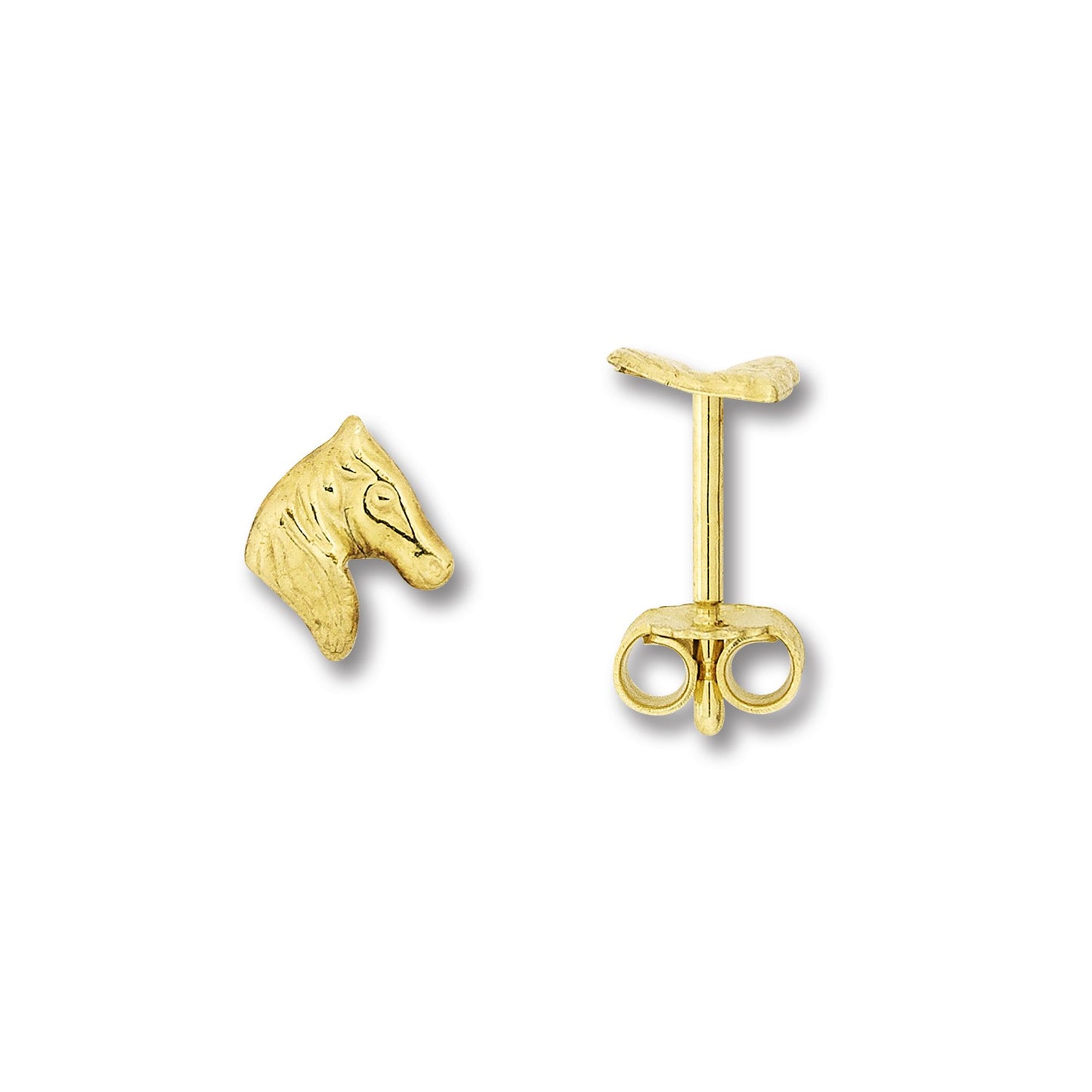8K Gold | Ohrstecker Pferd