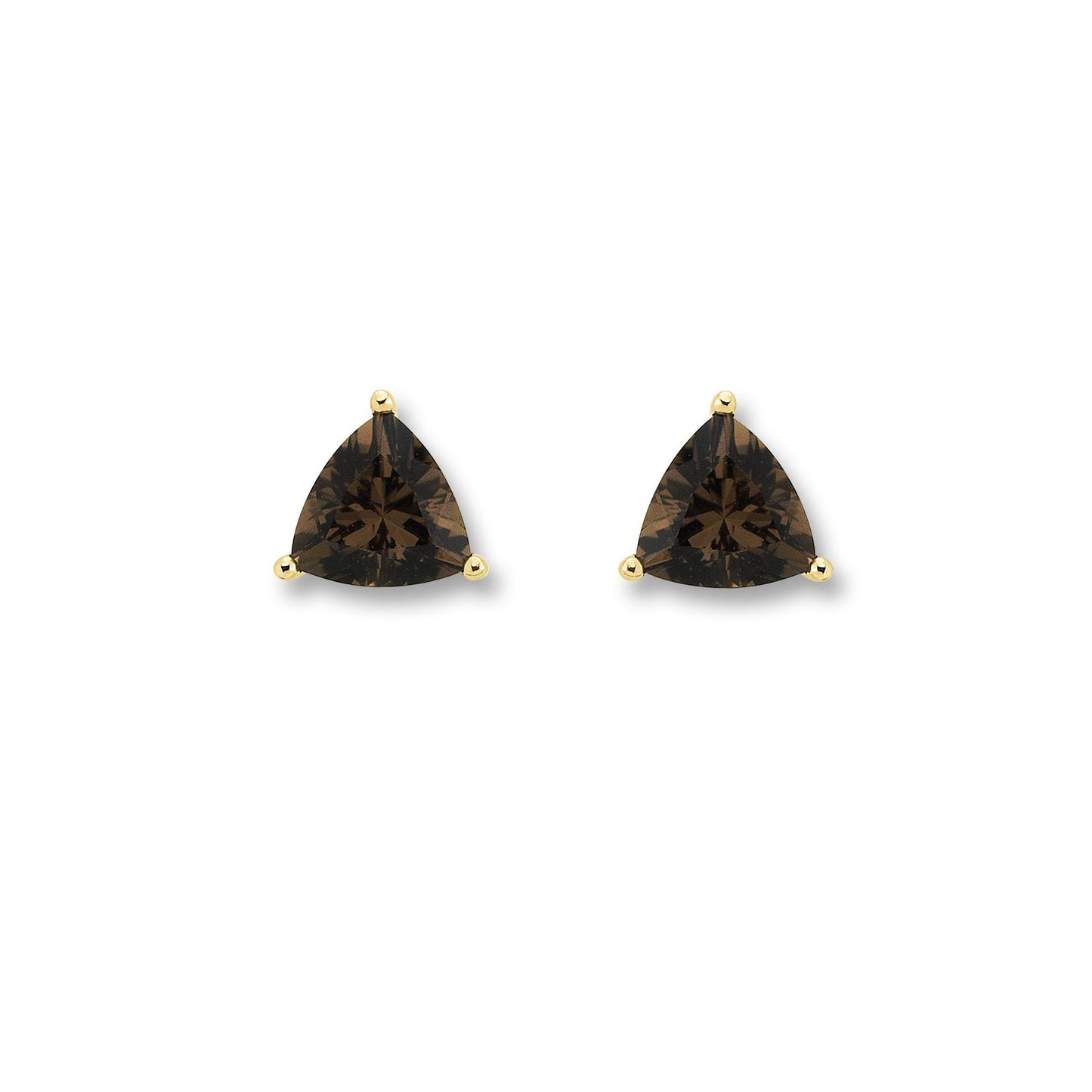 8K Gold | Ohrstecker Rauchquarz