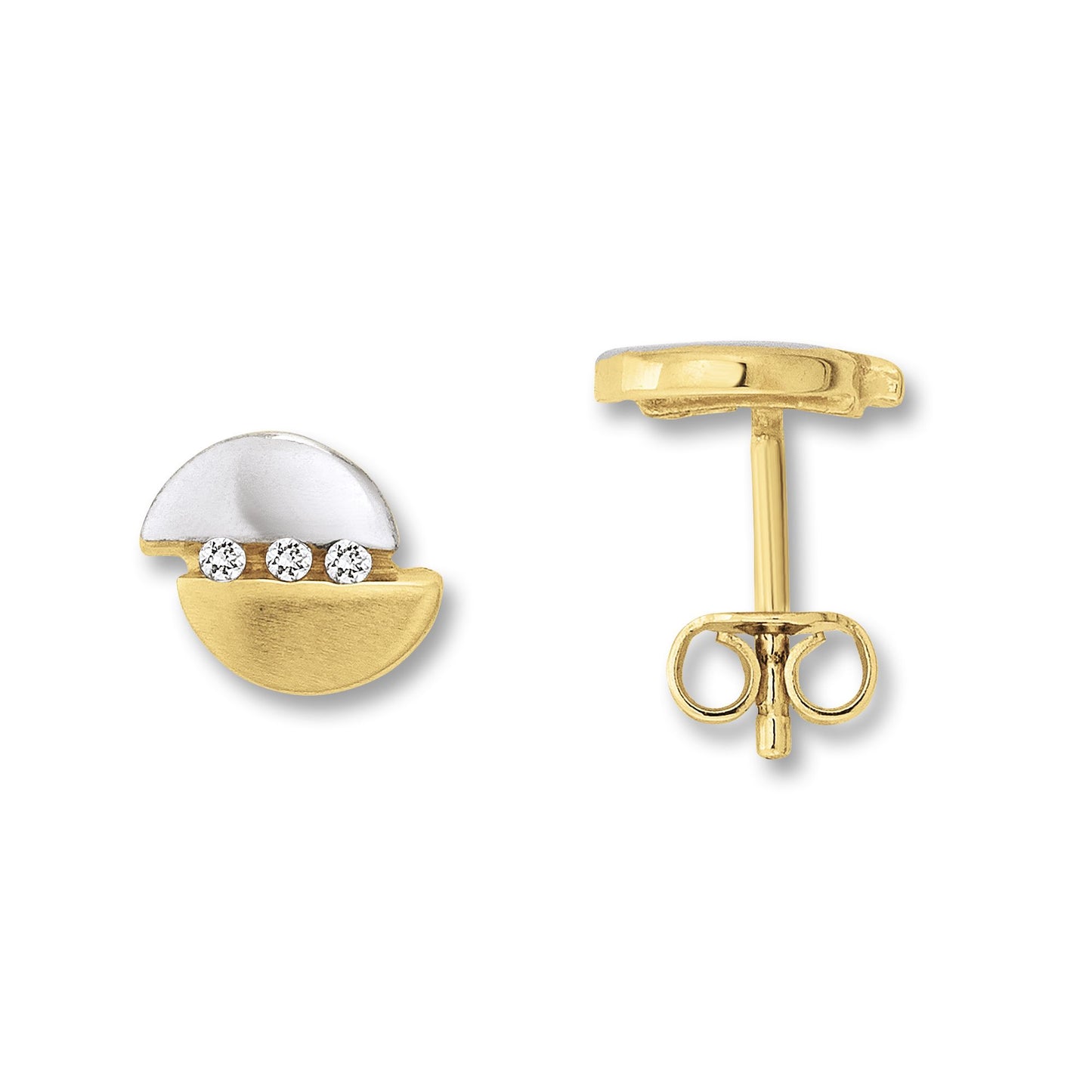 8K Gold | Ohrstecker Zirkonia