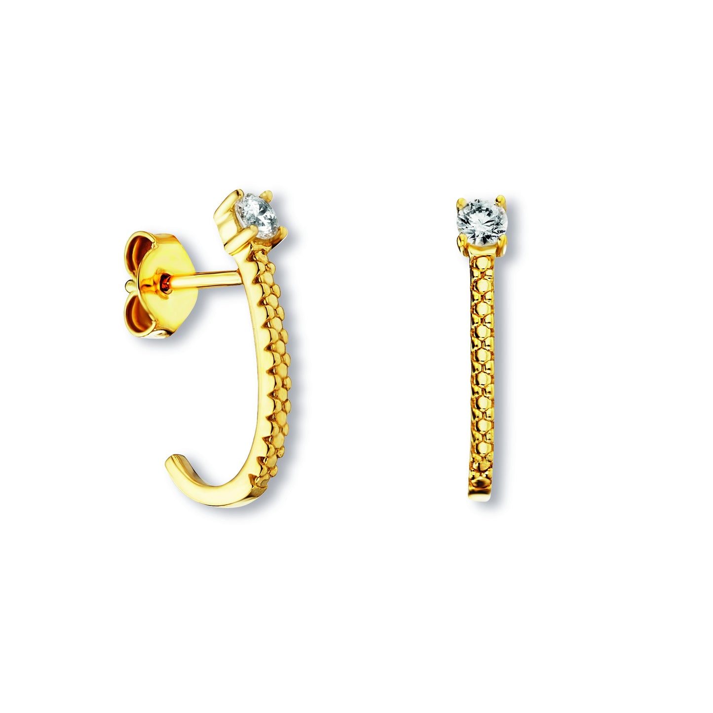 8K Gold | Ohrstecker Zirkonia