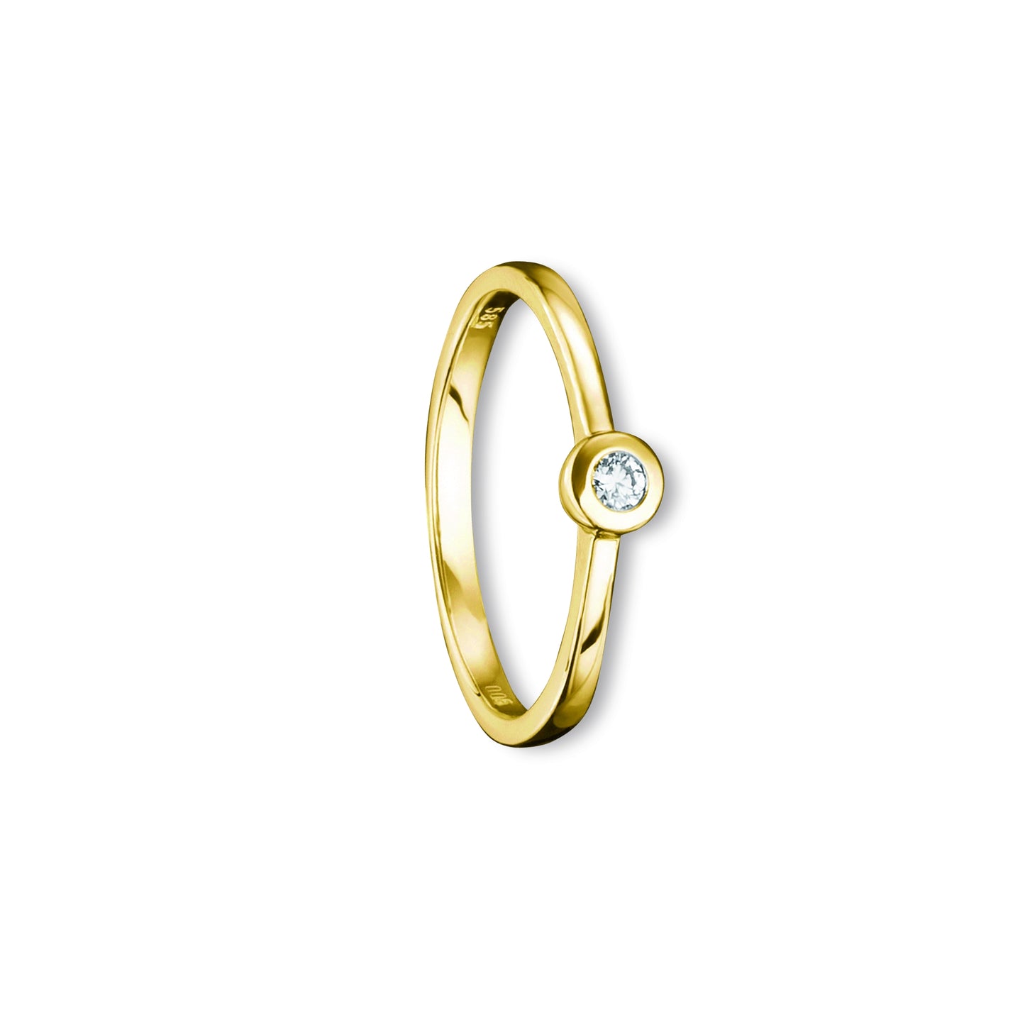 14K Gold | Ring Brillant 0,07ct