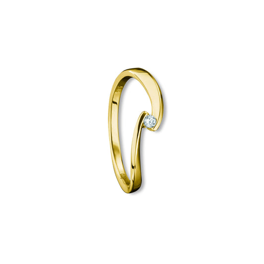 14K Gold | Ring Brillant 0,04ct