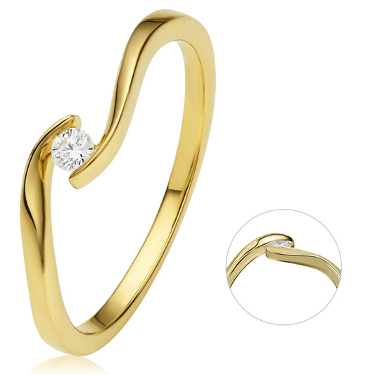 14K Gold | Ring Brillant 0,05ct