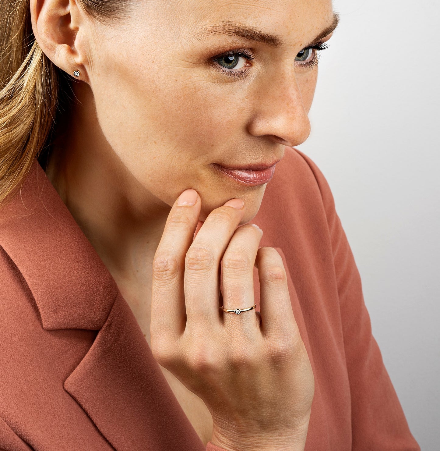 14K Gold | Ring Brillant 0,03ct