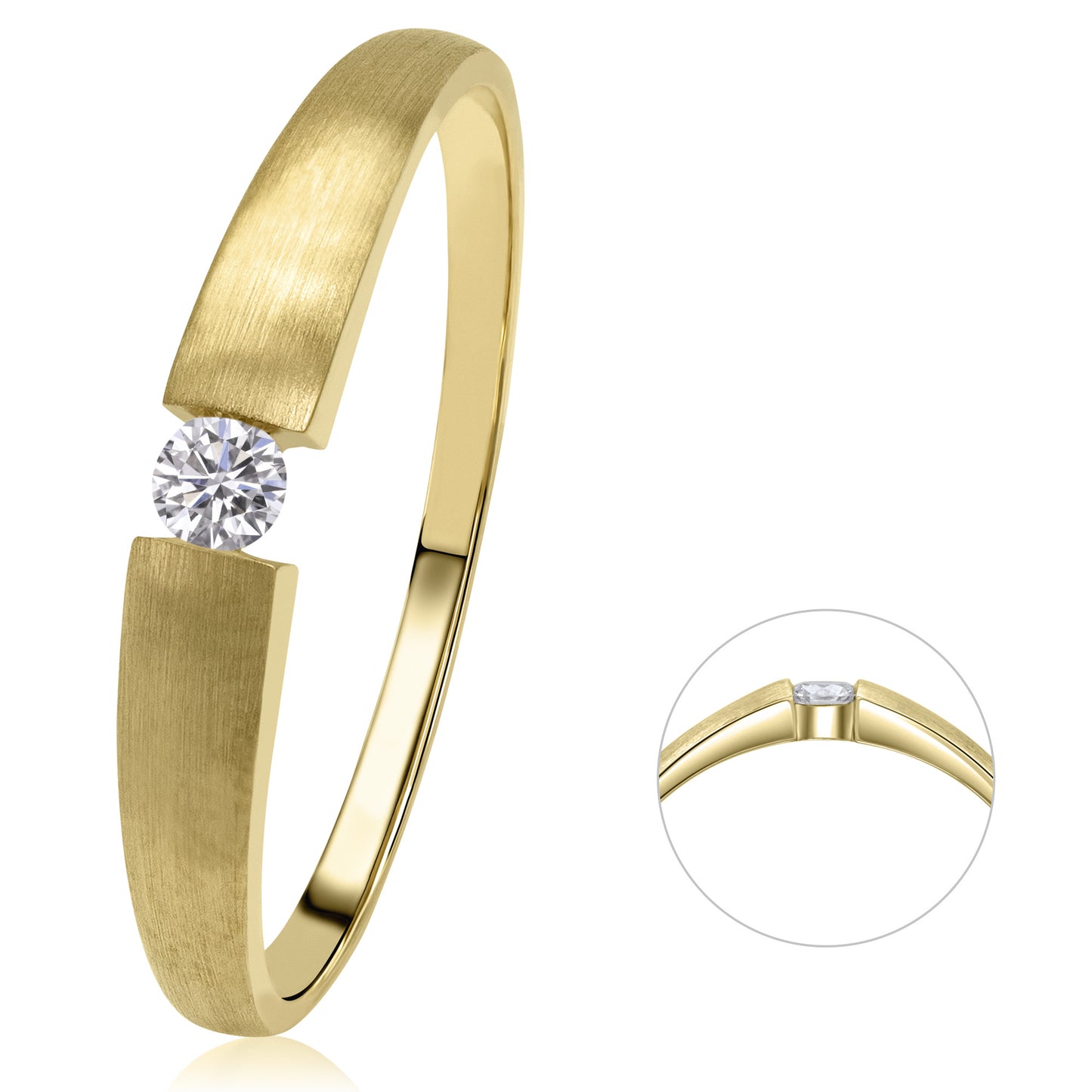 14K Gold | Ring Brillant 0,05ct