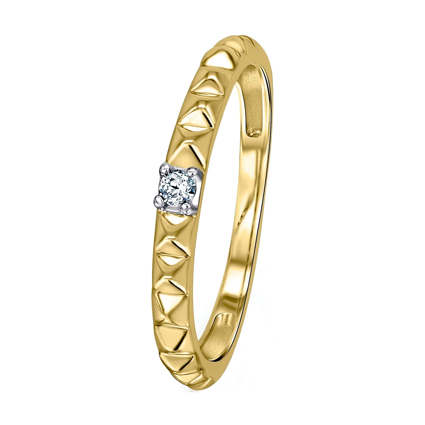 14K Gold | Ring Brillant 0,04ct