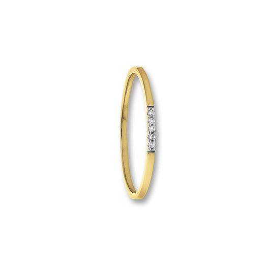 14K Gold | Ring Brillant 0,025ct - 0,03ct