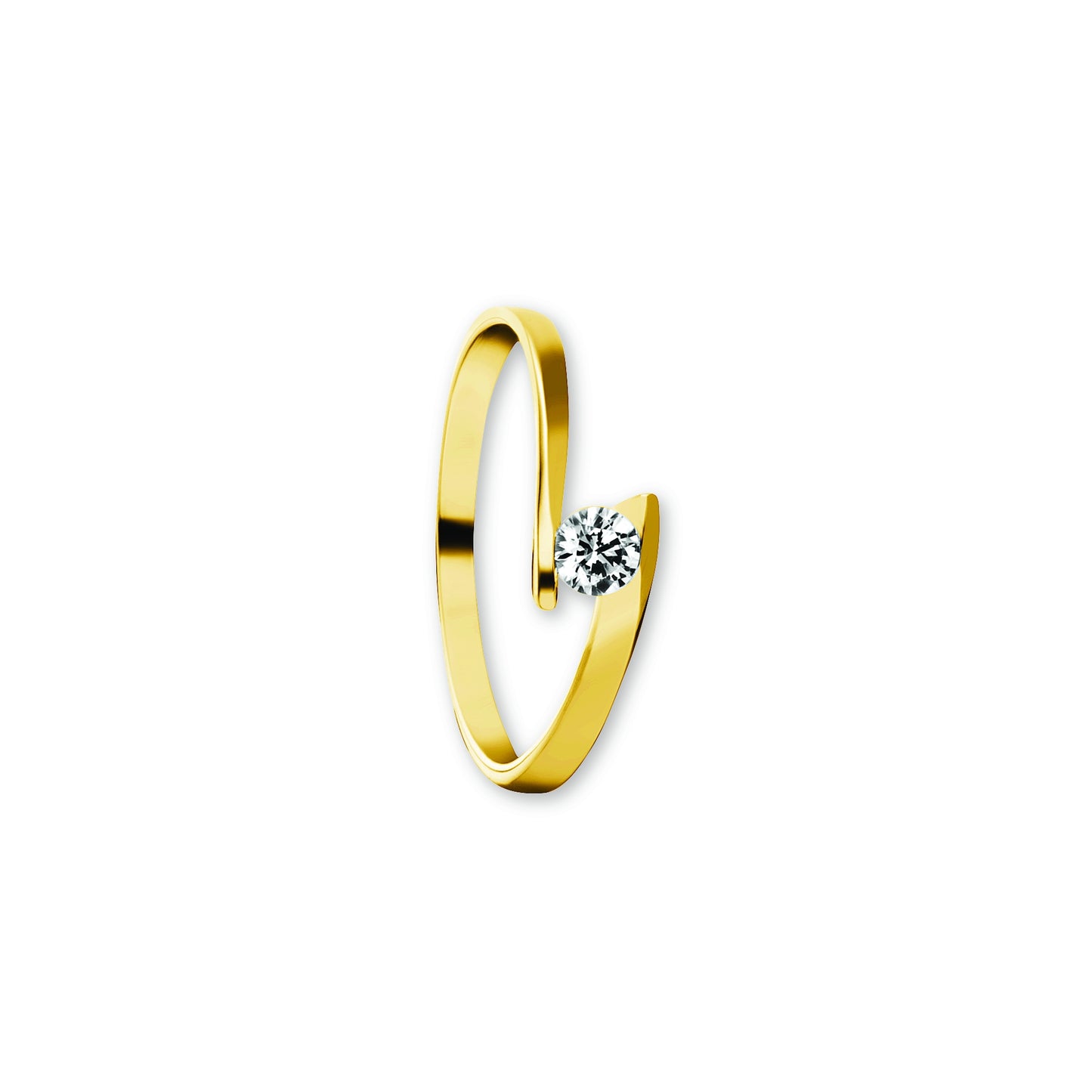 8K Gold | Ring Zirkonia