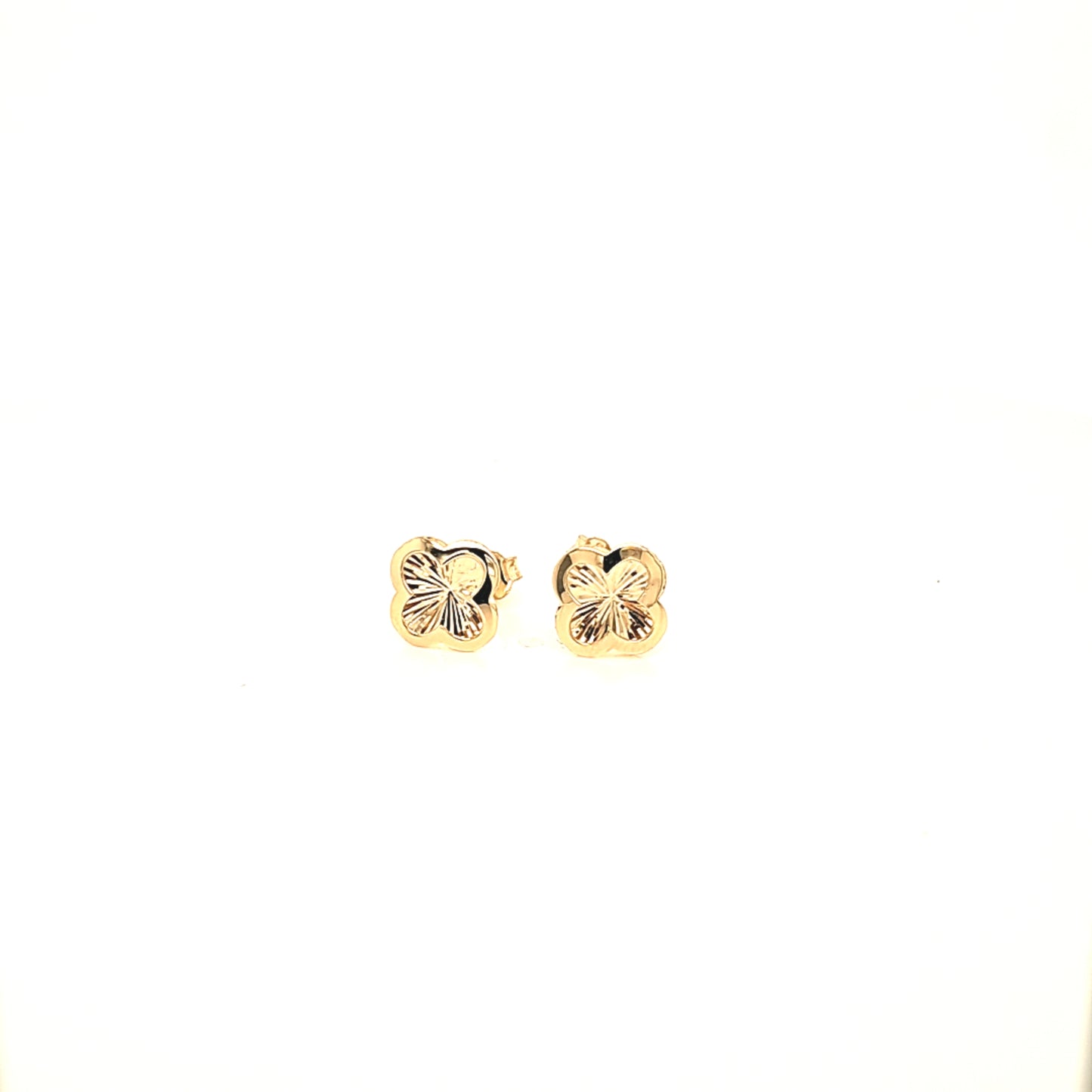 14K Gold | Ohrstecker mit Kleeblatt