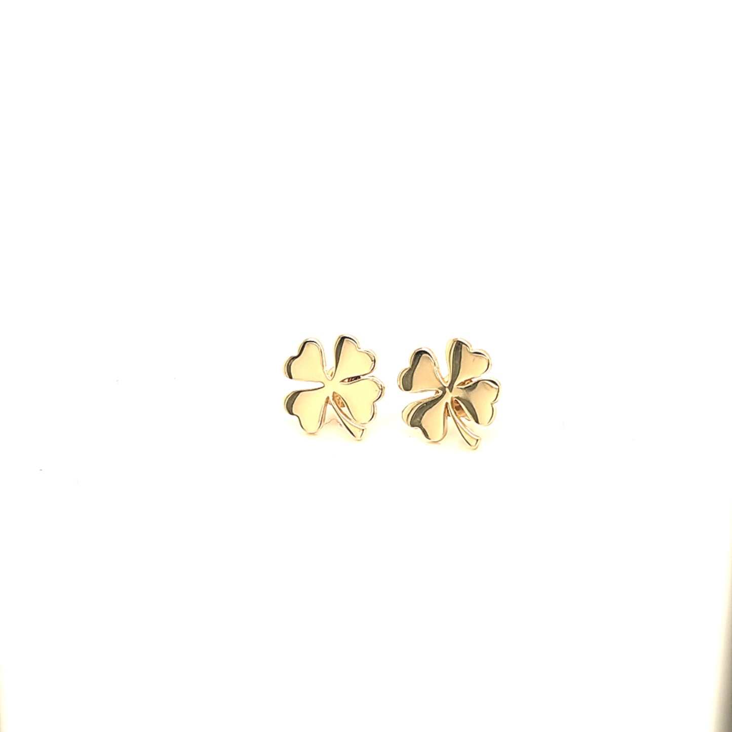 14K Gold | Ohrstecker mit Kleeblatt