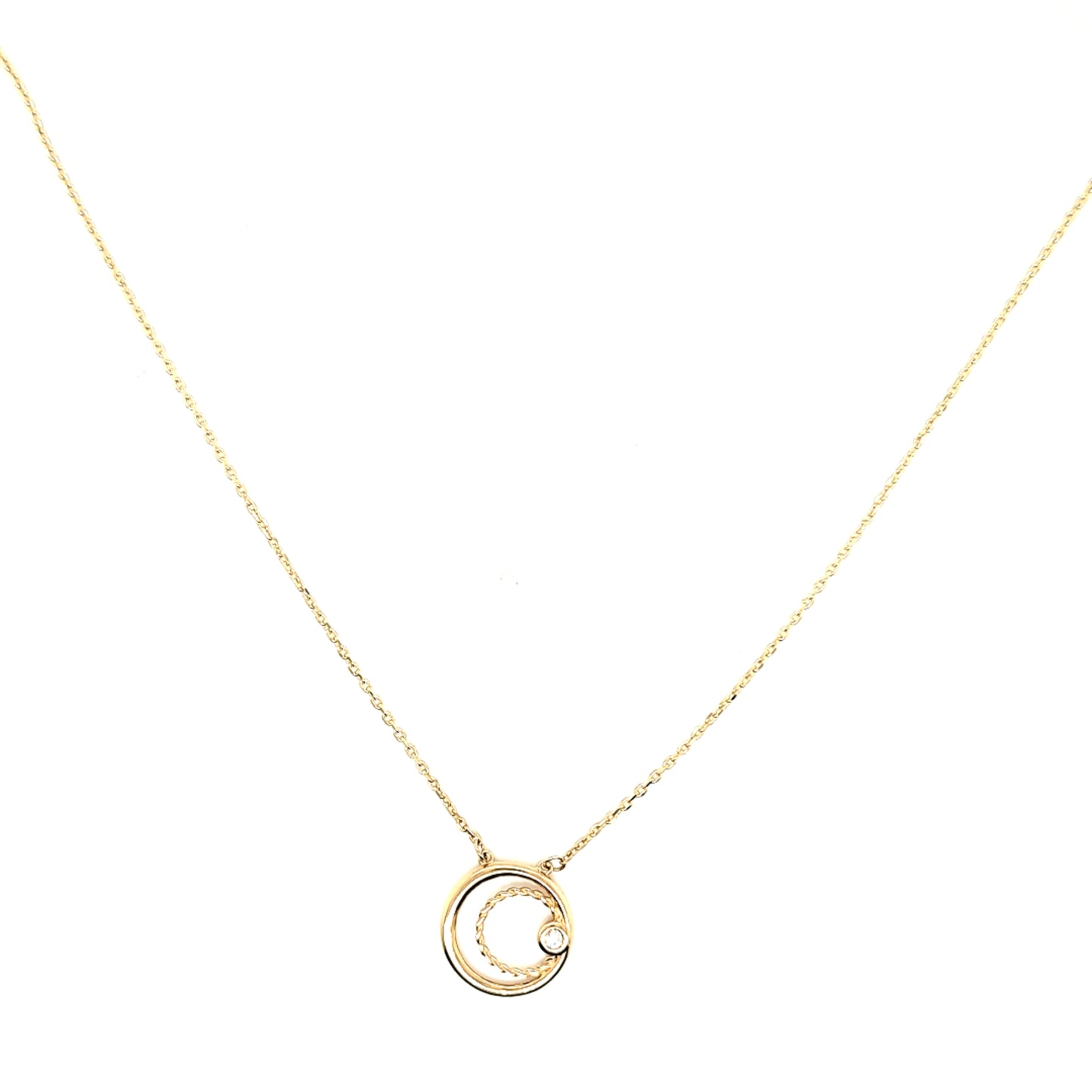 14K Gold | Halskette mit Zirkonia