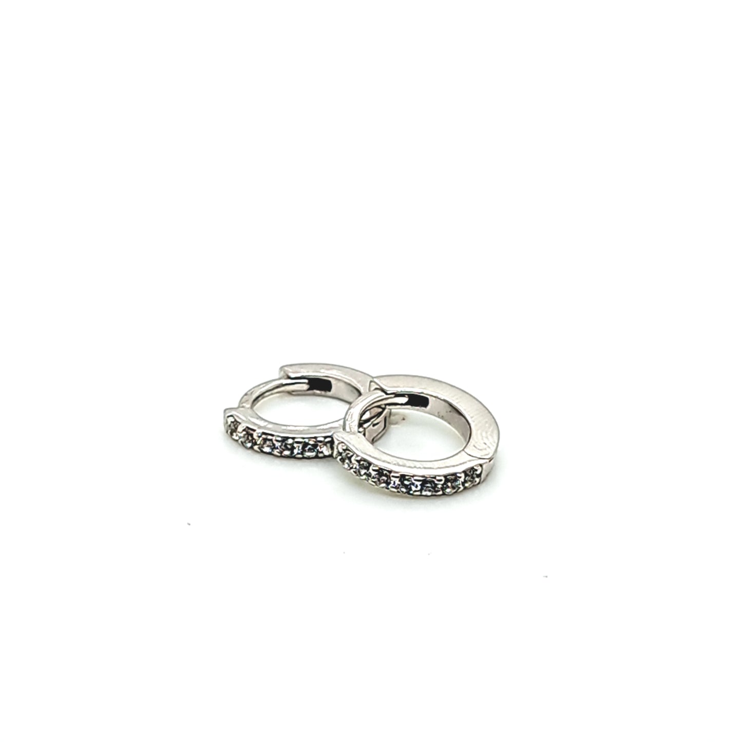 14K Gold | Ohrstecker Creole mit Zirkonia