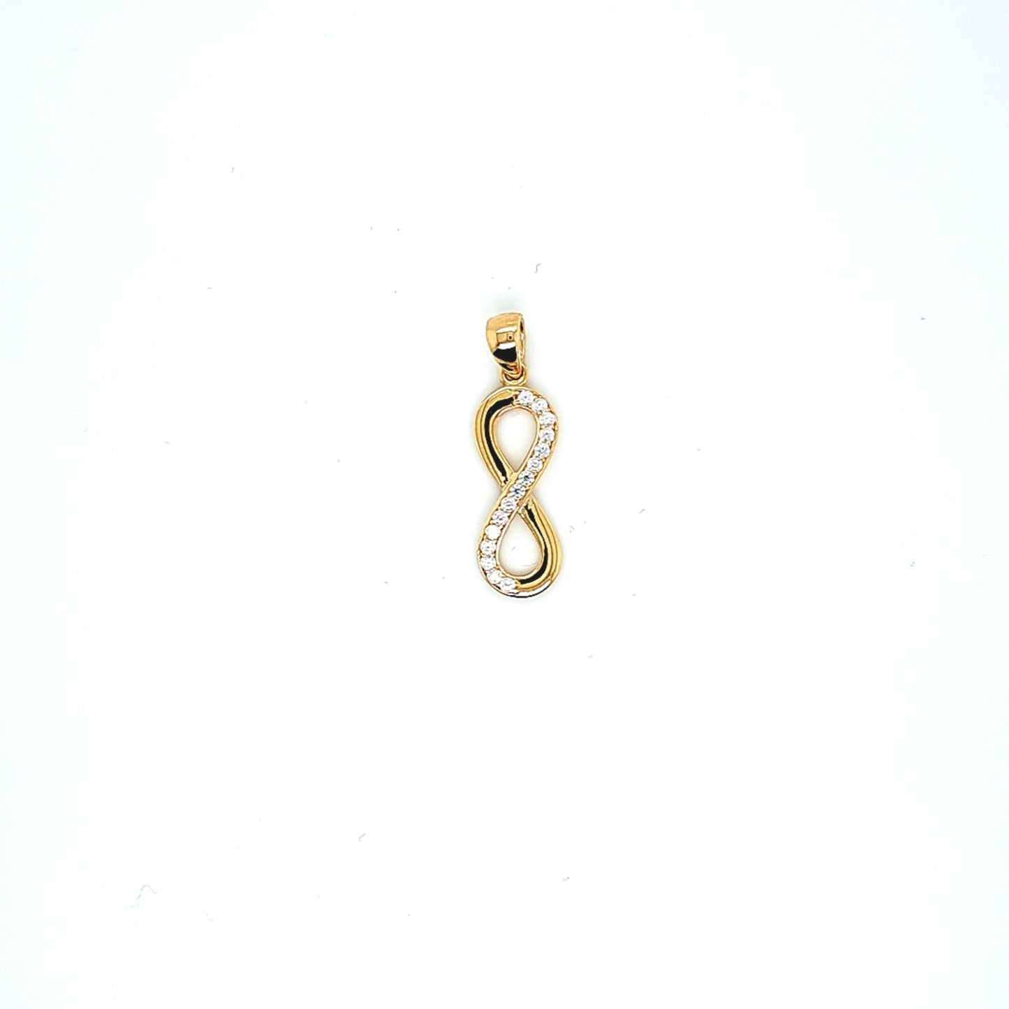 14K Gold | Anhänger mit Infinity und Zirkonia