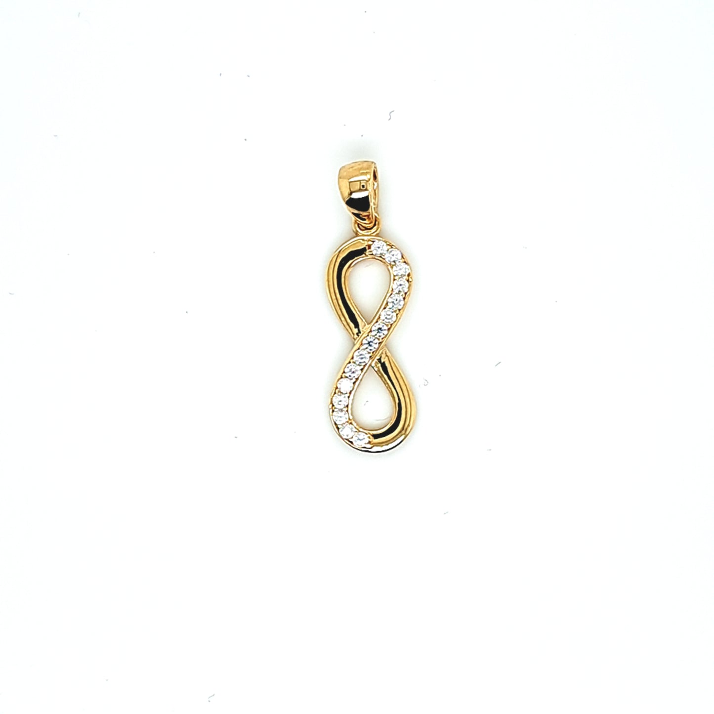14K Gold | Anhänger mit Infinity und Zirkonia