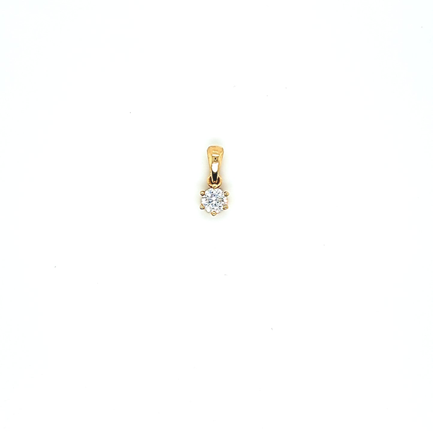 14K Gold | Anhänger mit Zirkonia