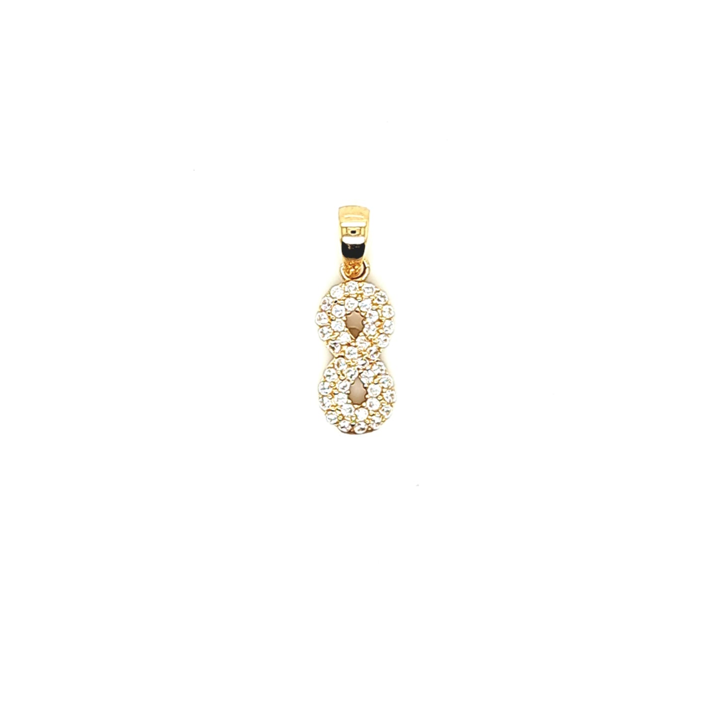 14K Gold | Anhänger mit Infinity und zirkonia