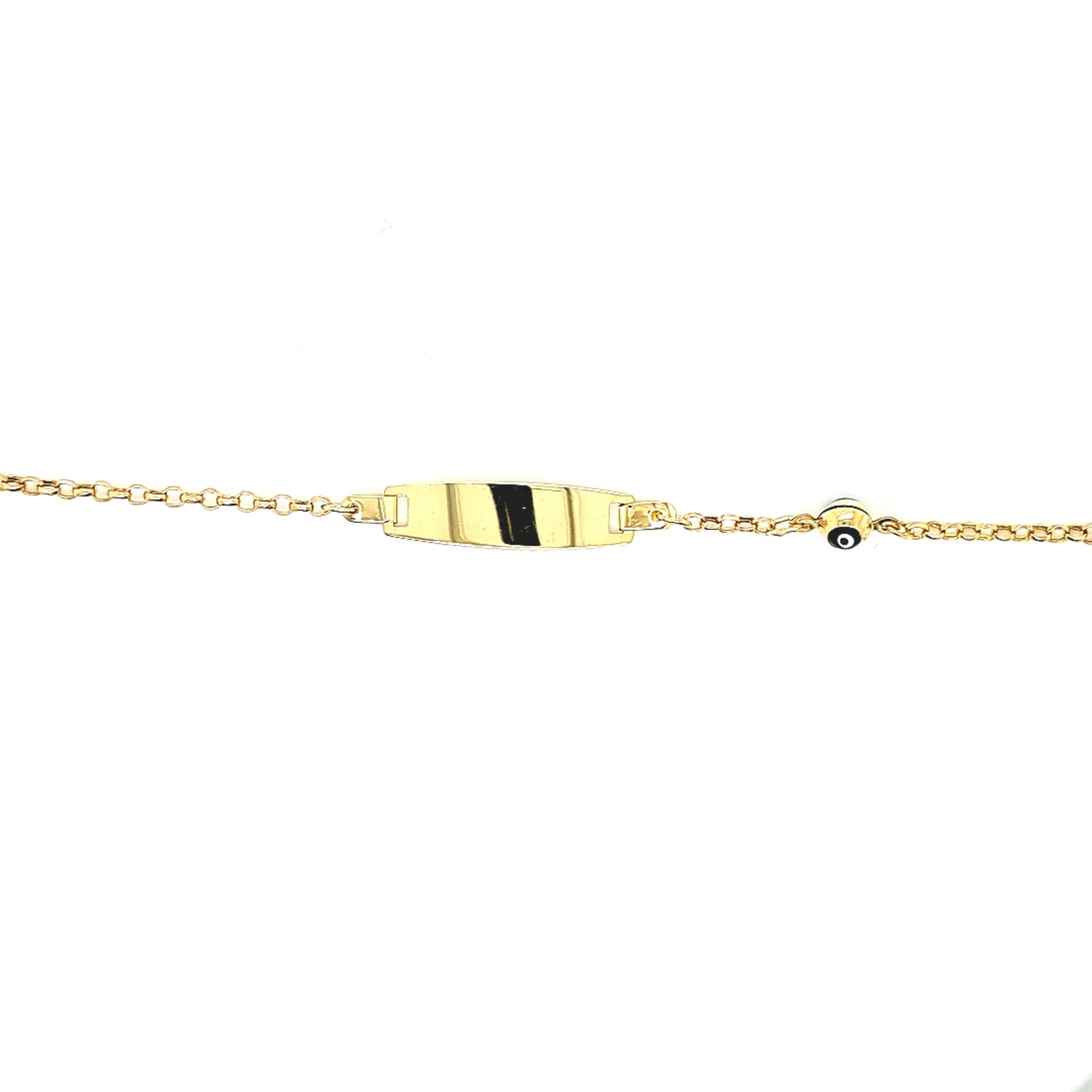 14K Gold | Armband ID-Band mit nazar