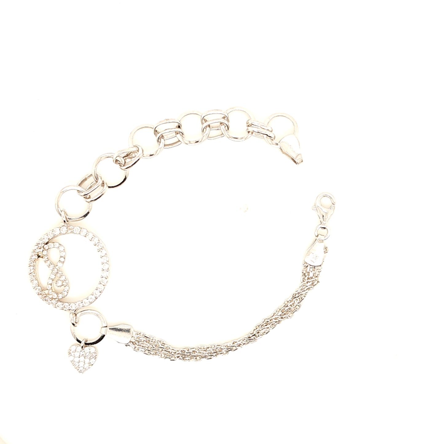 925 Silber | Armband Infinity mit Zirkonia