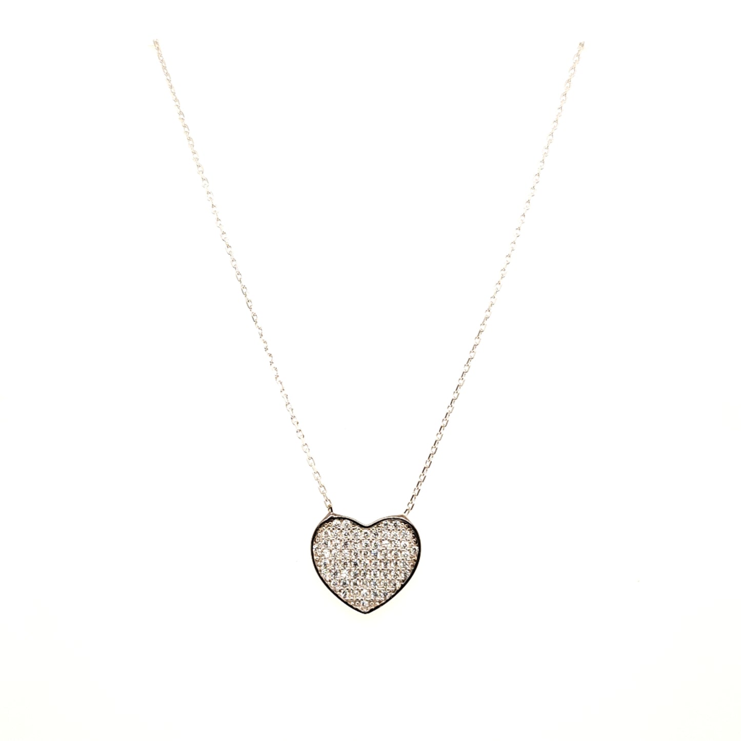 925 Silber | Halskette Herz mit Zirkonia