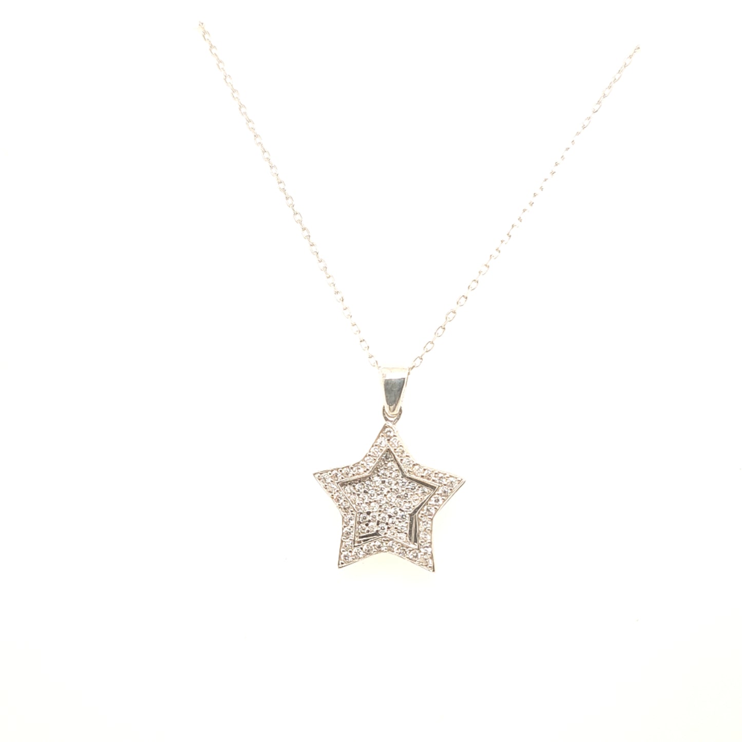 925 Silber | Halskette Stern