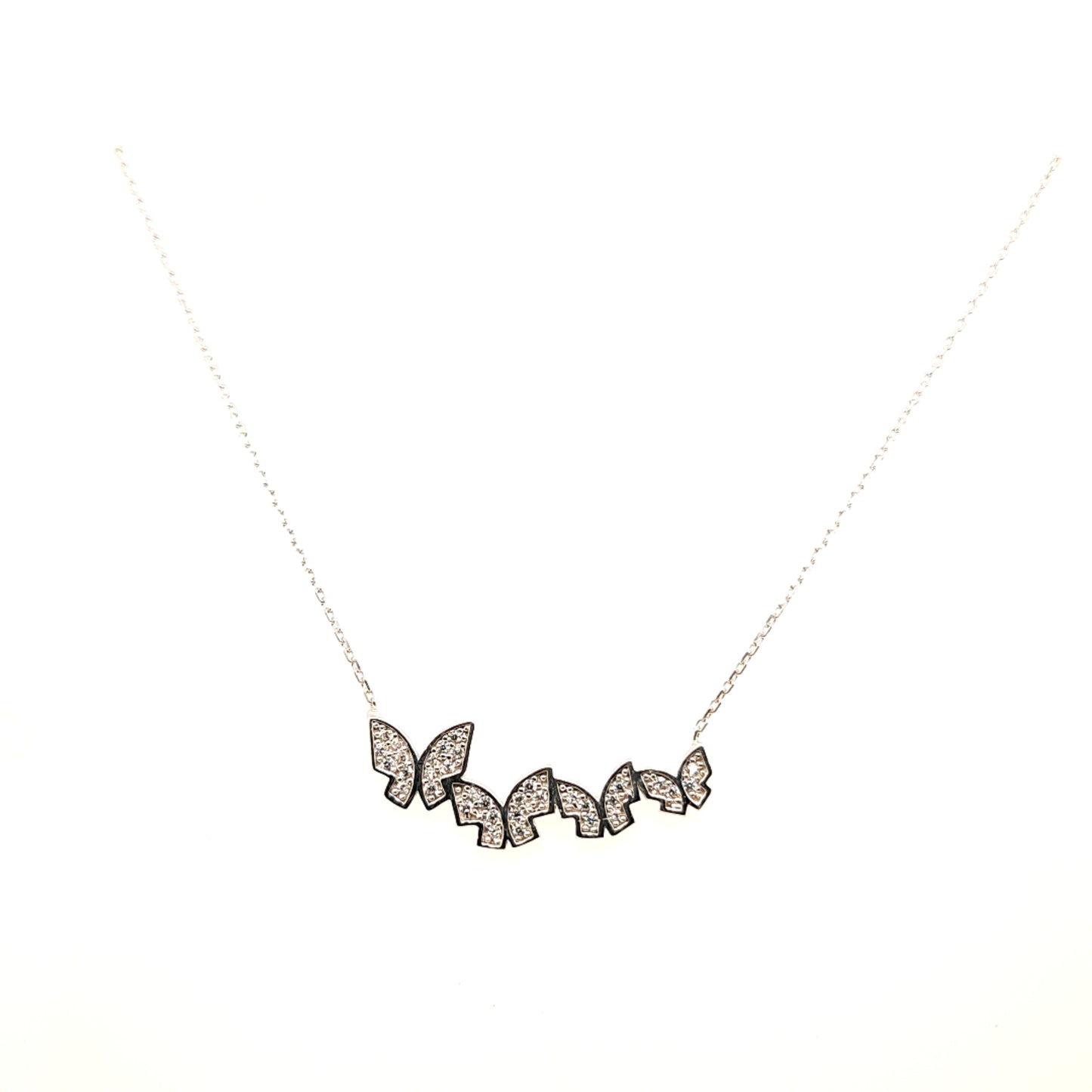 925 Silber | Halskette Schmetterling mit Zirkonia