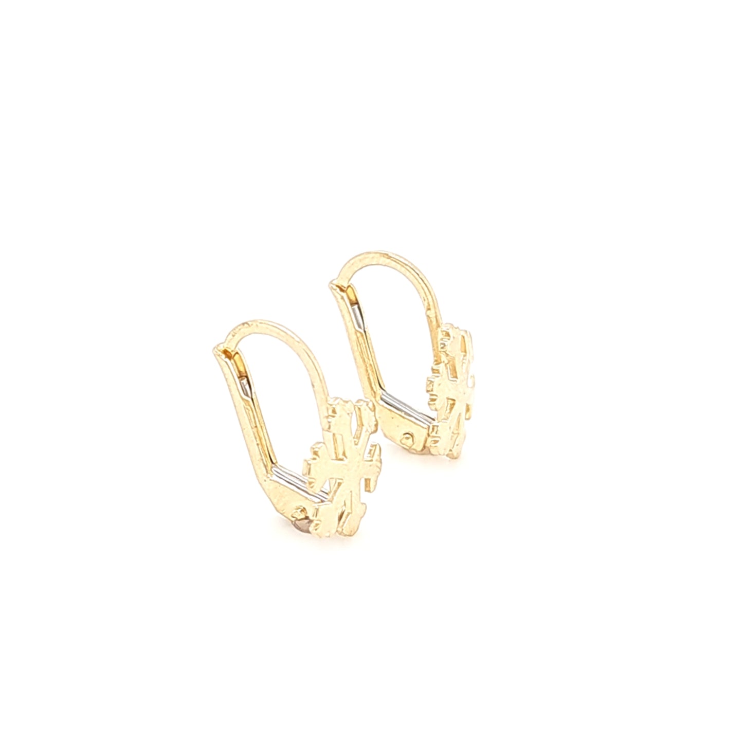 14K Gold | Ohrstecker mit Schneeflocke