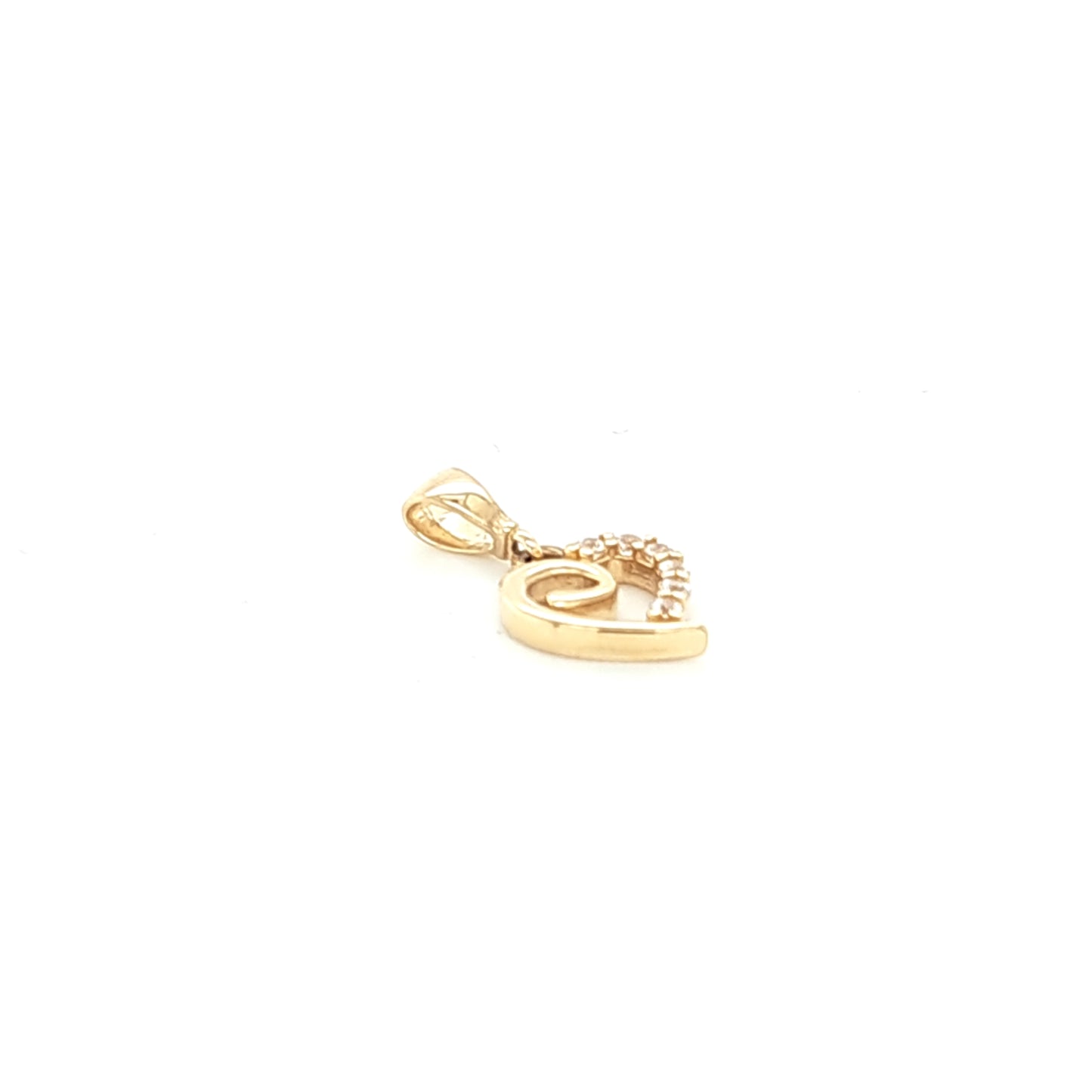 14K Gold | Anhänge Herz mit Zirkonia