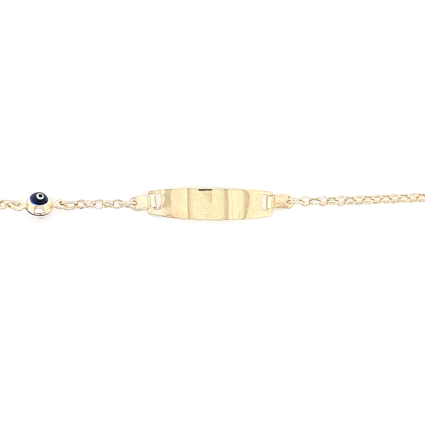 14K Gold | Armband ID-Band mit Nazar