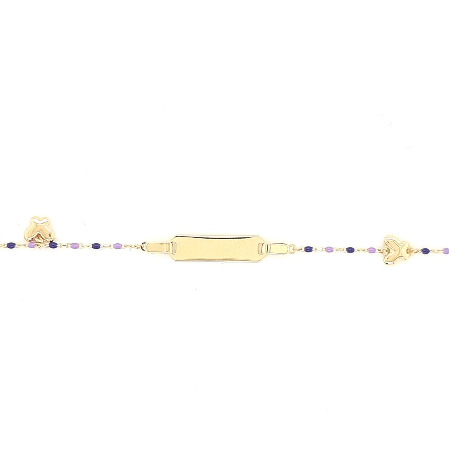14K Gold | Armband ID-Band Schmetterling