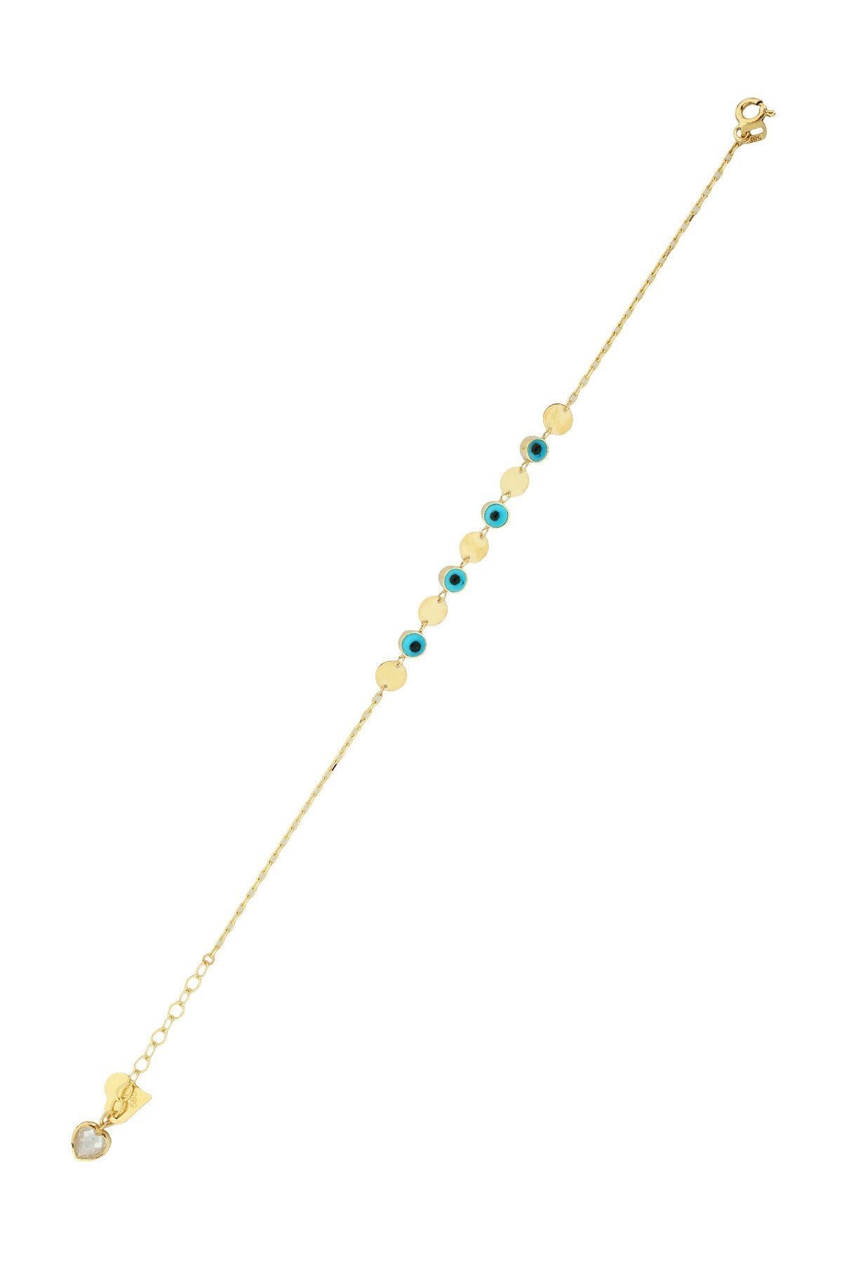 14K Gold | Armband mit Nazar BLK936