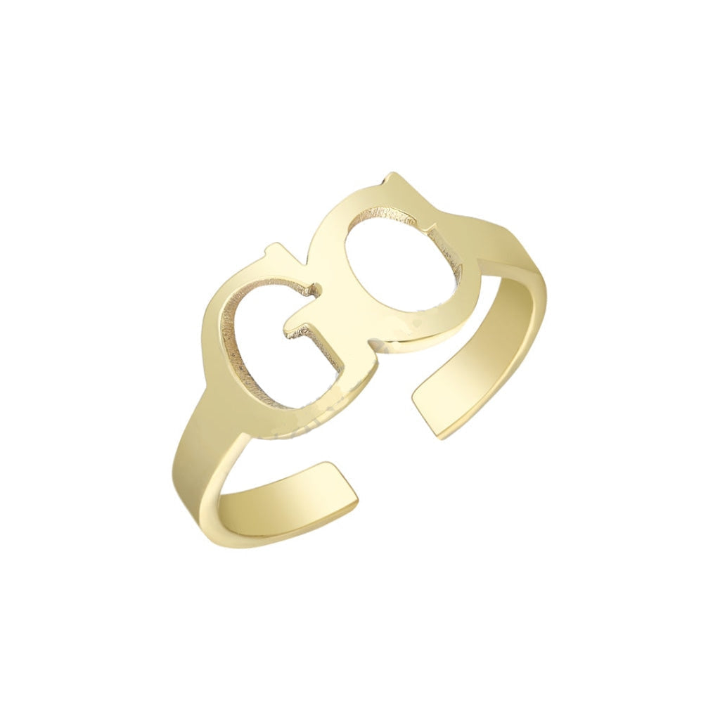 2 Buchstaben Ring