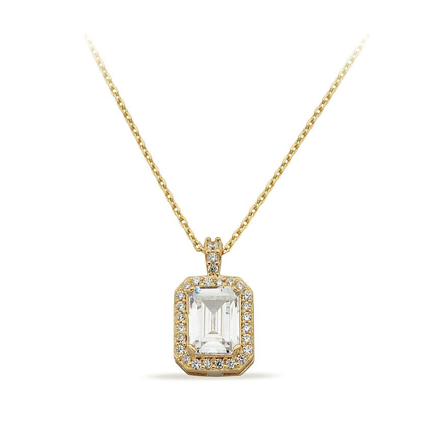 14K Gold | Halskette mit Zirkonia K2040