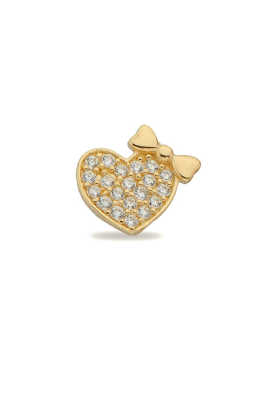 14K Gold | Ohrstecker mit Herz KP0049A