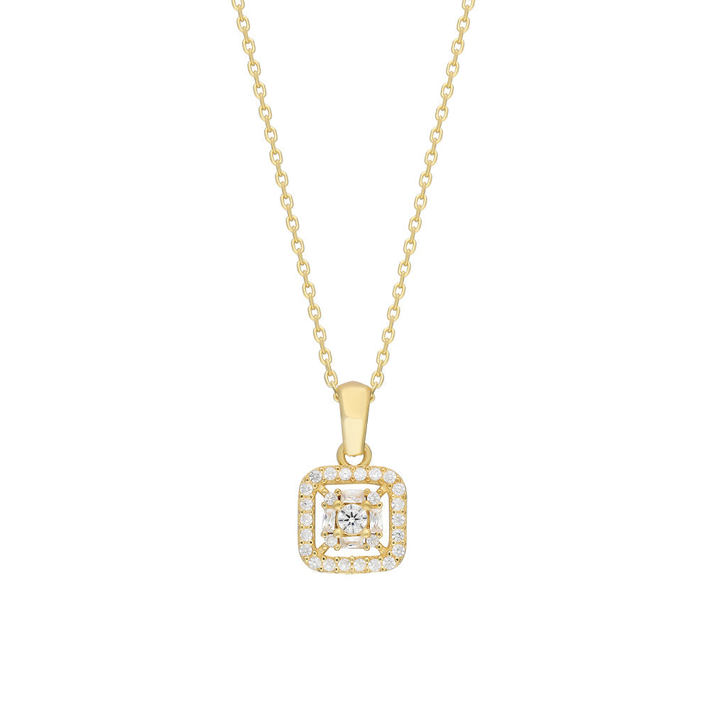 MINI ZIRKONIA SQUARED HALSKETTE (8080686514478)