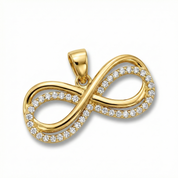 14K Gold | Anhänger Infinity mit Zirkonia K153