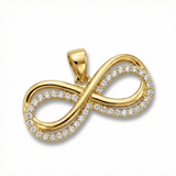 14K Gold | Anhänger Infinity mit Zirkonia K153